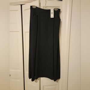 Rena Rowan Women's Classic Black Maxi Skirt Size 12 NWT